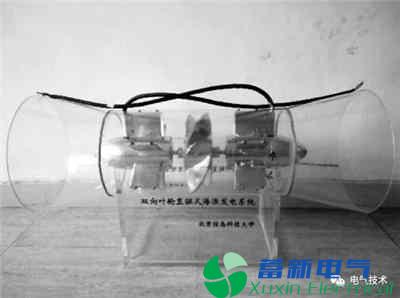 双向叶轮直驱式潮流发电机在近海岸潮流中的实验及分析